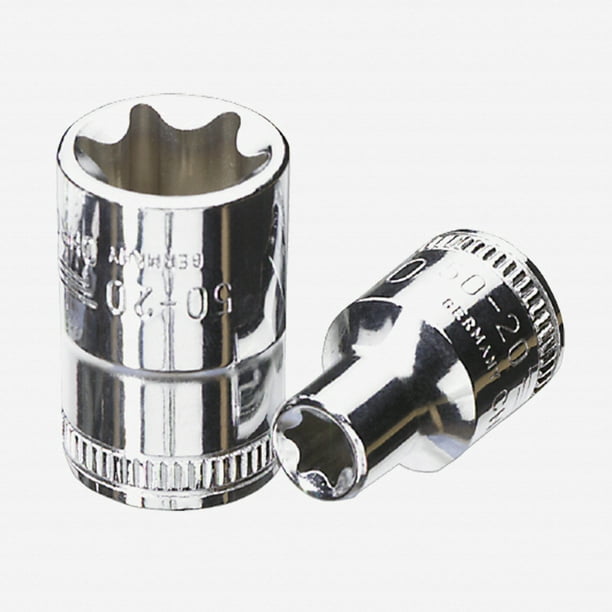 E10 Female Torx Socket Star Bit 3/8 Drive Standard External Chrome Vanadium E10 Female Torx Socket Star Bit 3/8 Drive Standard External Chrome Vanadium